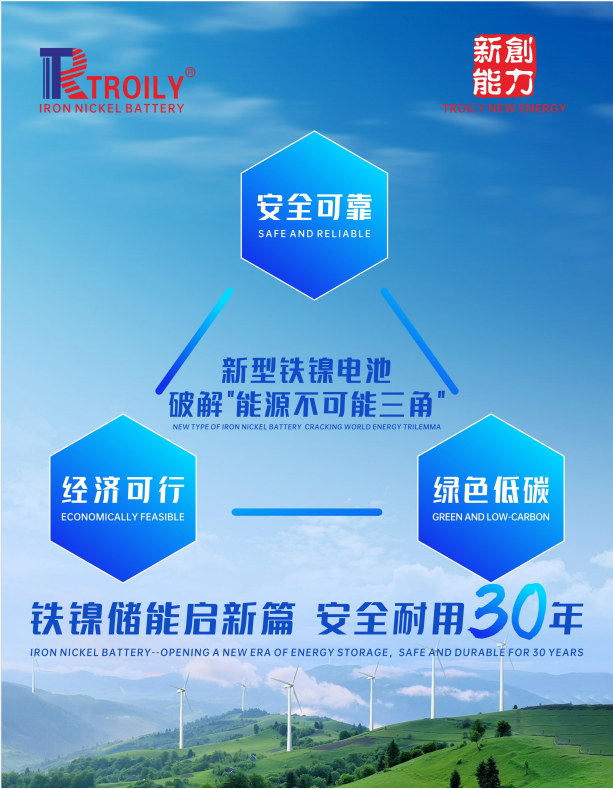 循環(huán)壽命超30年 新型鐵鎳電池匹配風(fēng)光發(fā)電，補(bǔ)位長(zhǎng)時(shí)儲(chǔ)能